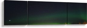 Obraz zorzy polarnej (170x50 cm)