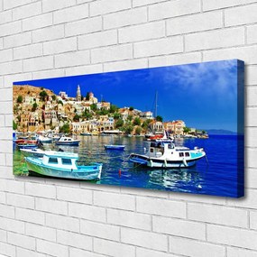 Obraz drukowany na płótnie Przystań w Portowym Mieście