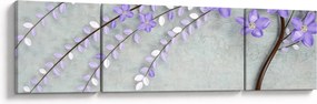 Obraz - Fioletowy deszcz (170x50 cm)