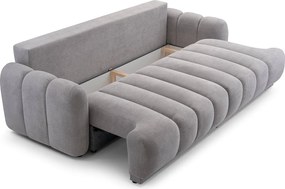 Sofa z Funkcją Spania CAMBIONA Rozkładana Szara Nowoczesna