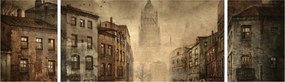 Obraz - Malowanie miasta (170x50 cm)