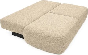 Sofa AVERIO Rozkładana Dwuosobowa Beżowa Boucle Nowoczesna