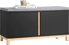 Ławka na buty z siedziskiem i 2 drzwi FSR117-SCH