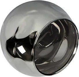 Plafon art deco czarny przydymione szkło 44,5cm 3-źródła światła - Vidro