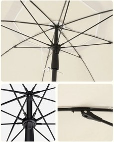 Parasol SOLARA, Ø200 cm, beżowa SongmicsHome