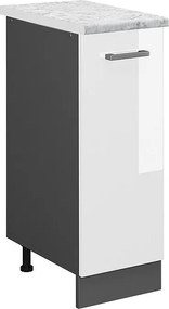 Szafka apteczna biały wysoki połysk 30x60x81.6 r-line