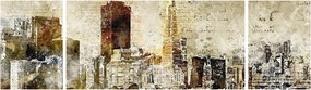 Obraz - Artystycznie ukształtowane miasto (170x50 cm)