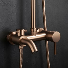 Zestaw Prysznicowy Rea Luis Miedziany Szczotkowany