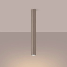 Plafon KARBON 60 taupe ryflowany SOLLUX  LIGHTING
