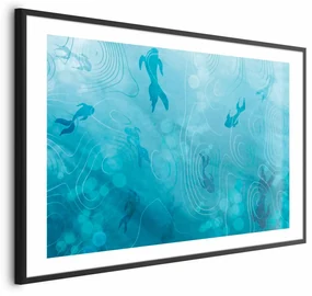Plakat Japoński staw 30x21 cm z ramą czarną z marginesem ARTGEIST B