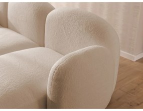 Jasnobrązowy narożnik z materiału bouclé (w kształcie litery U) Orbit – Ropez