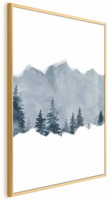 Plakat Wycinek Syberii 29,7x42 cm z ramą złotą bez marginesu ARTGEIST B