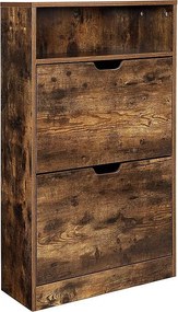 Szafka na buty 60x24x102 cm brązowa