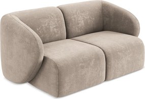 Jasnobrązowa sofa z tkaniny szenilowej 174 cm Lani – Makamii