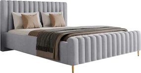 Łóżko tapicerowane Lux z pojemnikiem i zagłówkiem