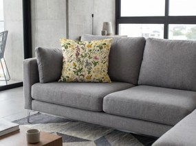 Dekoracyjna poszewka na poduszkę HERBELLE 45x45 cm, kremowy