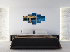 Obraz - hotel na plaży (125x70 cm)