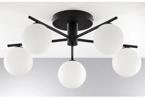 Jupiter 2049 - Przysufitowy żyrandol PRATO 5xG9/14W/230V czarny/biały