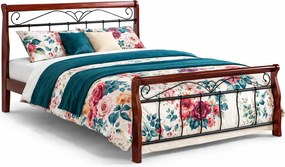 Stylowe łóżko czereśnia antyczna K5-L93