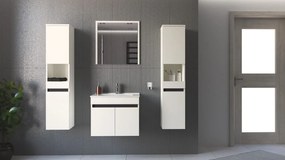 Szafka pod umywalkę FIGARO 2D 60cm biała HALMAR