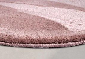 Dywan pluszowy Leon Villeroy &amp; Boch pudrowy róż 200 cm x 200 cm koło