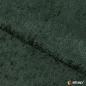 Ciemnozielone tapicerowane łóżko dwuosobowe ze schowkiem ze stelażem 140x200 cm Dizzle – ELTAP