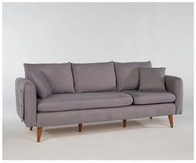 Szara sofa 215 cm Sofia – Balcab Home