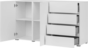 Komoda PRISMA 138 cm do Salonu Sypialni Biały