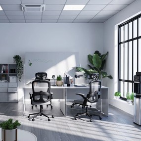 Ergonomiczny fotel do pracy w biurze Diablo V-Light szary