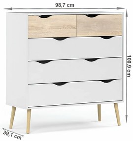 Komoda OSLO 75456, biały
