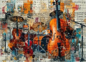 Obraz - Instrumenty muzyczne (70x50 cm)