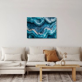 Obraz na szkle - Detal akwamarynu (70x50 cm)