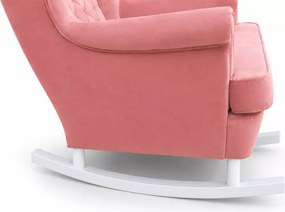 Bujany fotel uszak głęboko pikowany