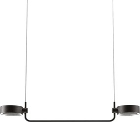 Zafferano SUPER O Czarna lampa wisząca LED z możliwością ładowania i ściemniania