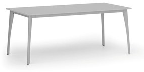 Stół konferencyjny PRIMO OMEGA, 1800 x 900 mm, podstawa szara, szary