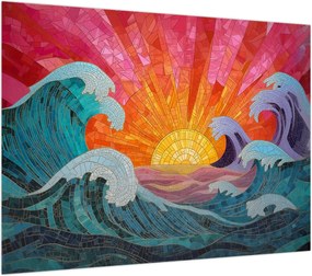 Obraz - Mozaika fal (70x50 cm)