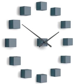 Future Time FT3000GY Cubic grey Designowe zegar samoprzylepny, śr. 50 cm