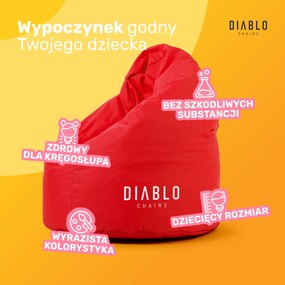 Pufa dla dziecka Diablo Chairs, czerwona