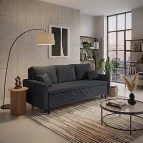 Kanapa sofa 3 osobowa z funkcją spania LIVIA Czarny