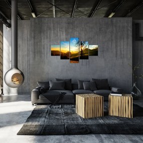 Obraz wschodu słońca (125x70 cm)
