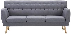 3-osobowa szara sofa pikowana Anea