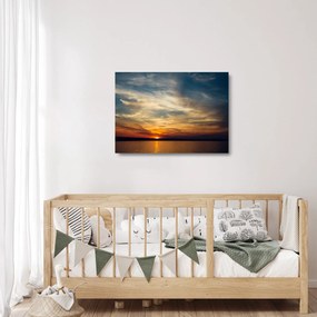 Obraz na szkle zachodu słońca (70x50 cm)