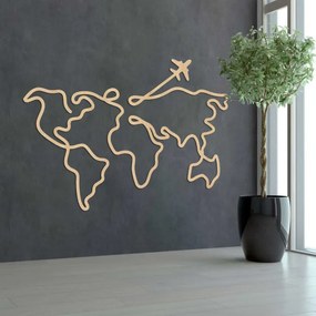 Drewniana mapa na ścianę | LOTAPO