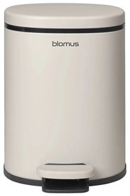 Kremowy stalowy kosz na śmieci z pedałem 5 l Para – Blomus