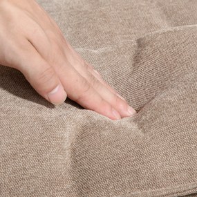 HOMCOM Fotel bujany z drewna bukowego szerokie siedzisko wysokie oparcie do 120 kg brązowy | Aosom PL