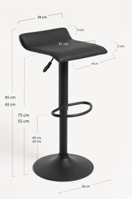 Taburete Tim Black