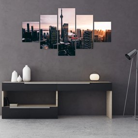 Obraz - Widok na centrum miasta (125x70 cm)