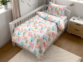 PrzytulneMieszkanie.pl PrzytulneMieszkanie.pl Pościel z kory do łóżeczka Renforcé BALUNEA biała Rozmiar pościeli: 45 x 65 cm | 90 x 140 cm