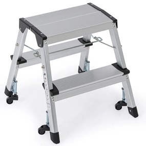 Aluminiowe schodki na kółkach 420 mm