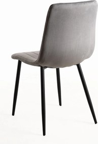 Zestaw 4 Krzese Liny Aksamitne